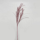 Galho De Natal Rosa Com Brilho E Glitter 85cm | Natal Formosi